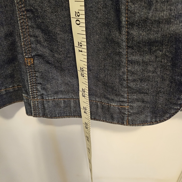 Eileen Fisher dark wash denim jacket - Picture 4 of 8